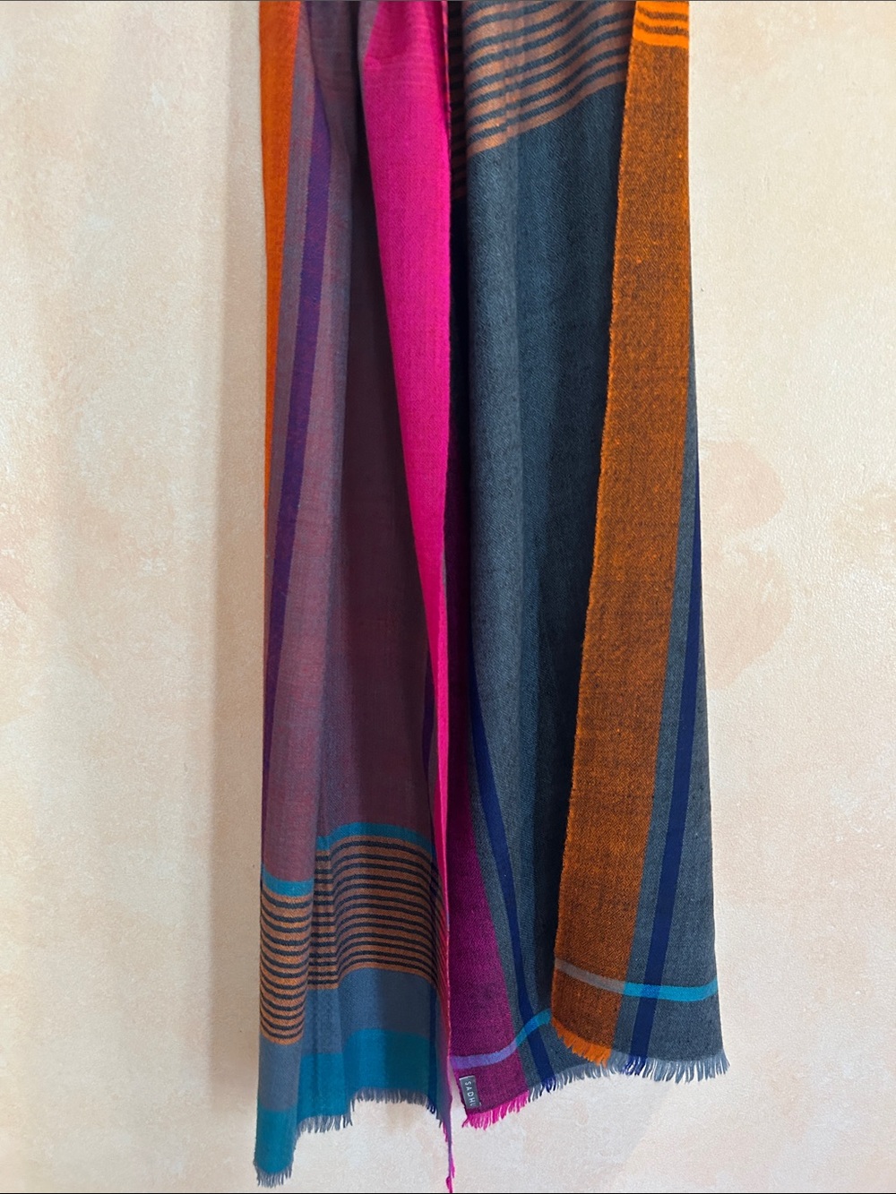 SADHU GORGEOUS 100% CASHMERE LONG WRAP SCARF
